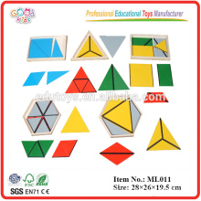 Montessori Equipment - Triángulos Constructivos - 5 Cajas